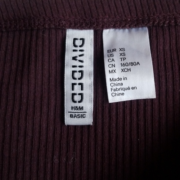 H&M off shoulder ribbed dress - Picture 2 of 2